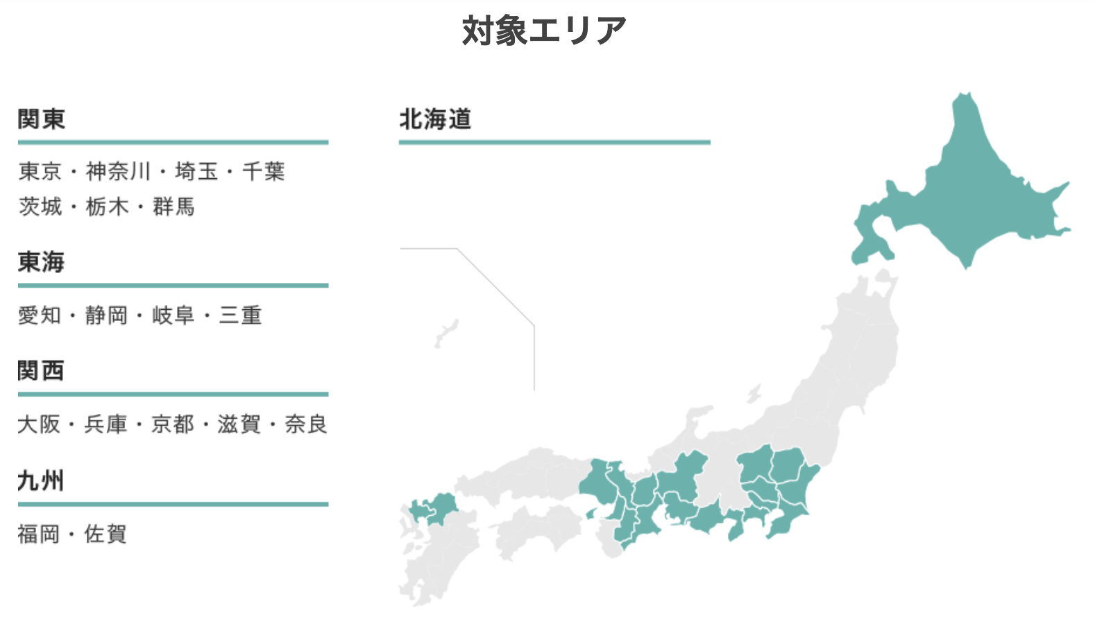 NUROのサービス提供エリア